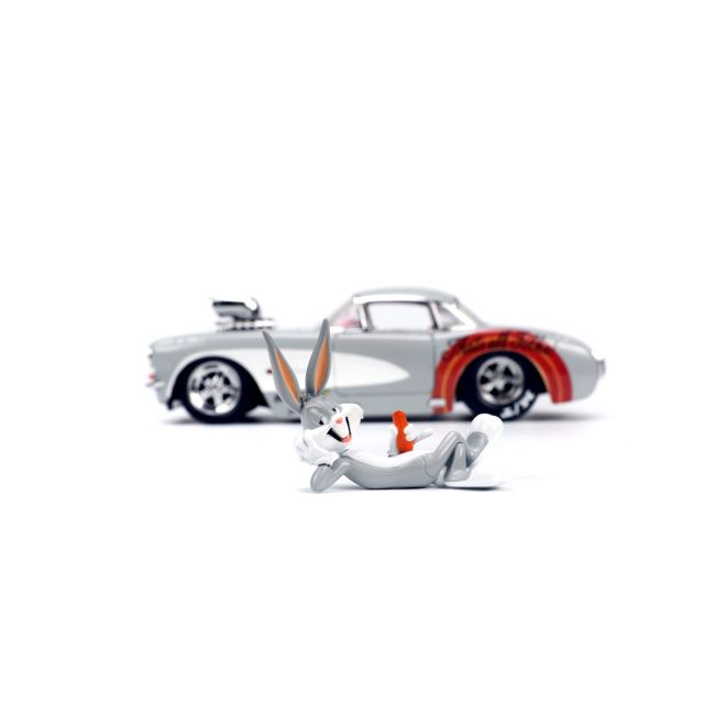 JADA MASINUTA METALICA BUGS BUNNY 1957 CHEVROLET CORVETTE 1:24 VIV253255041