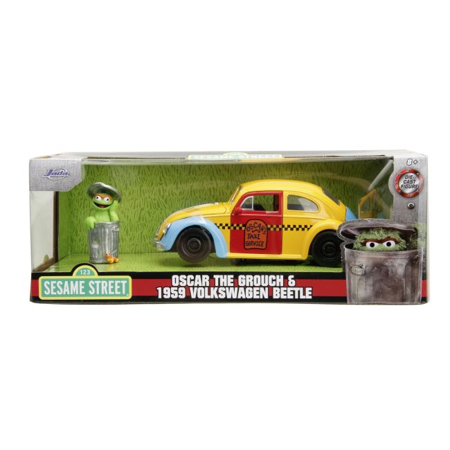 JADA MASINUTA METALICA SESAME STREET 1959 VW BEETLE  1:24 VIV253255059