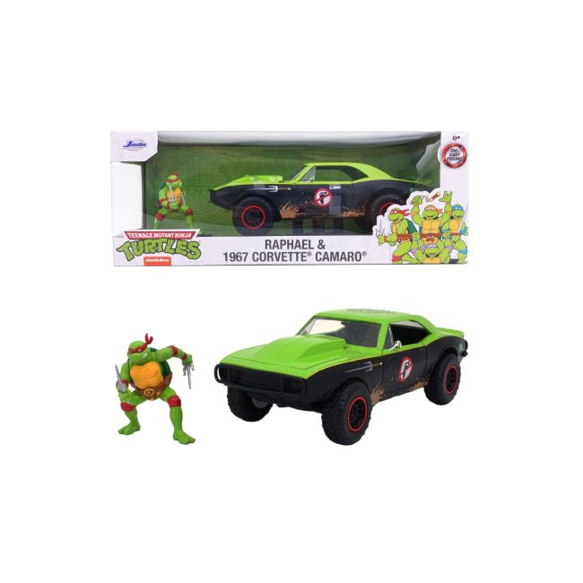 JADA MASINUTA METALICA TESTOASELE NINJA RAPHAEL CHEVY CAMARO 1:24 VIV253285001