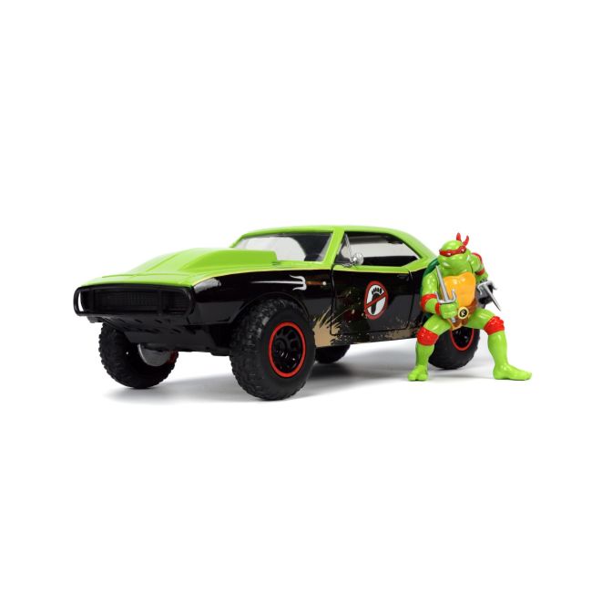 JADA MASINUTA METALICA TESTOASELE NINJA RAPHAEL CHEVY CAMARO 1:24 VIV253285001