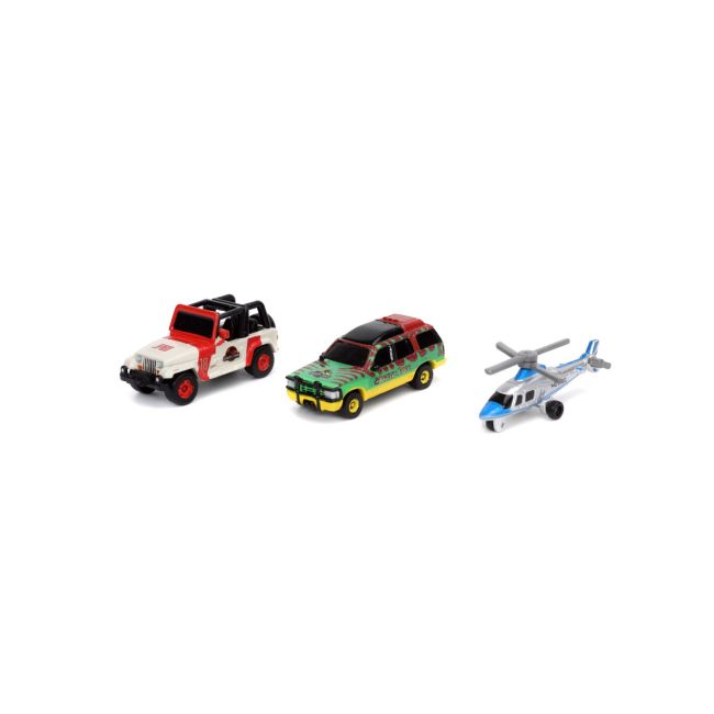 JADA SET 3 MASINUTE METALICE JURASSIC 4CM VIV253251012