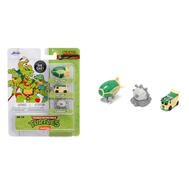 JADA SET 3 MASINUTE METALICE TESTOASELE NINJA 4CM VIV253281000