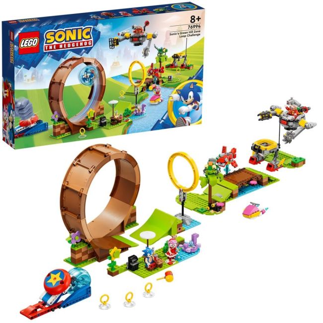 LEGO SONIC PROVOCAREA CU BUCLA A LUI SONIC DIN ZONA GREEN HILL 76994 VIVLEGO76994
