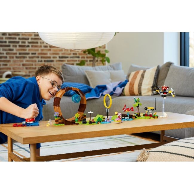 LEGO SONIC PROVOCAREA CU BUCLA A LUI SONIC DIN ZONA GREEN HILL 76994 VIVLEGO76994