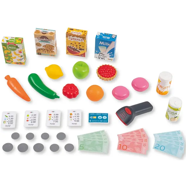 Magazin pentru copii smoby super market cu 42 accesorii hubs7600350239