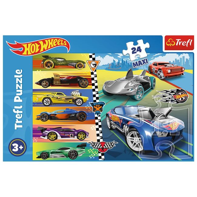 PUZZLE TREFL 24 MAXI HOT WHEELS MASINILE DEOSEBITE VIV14362