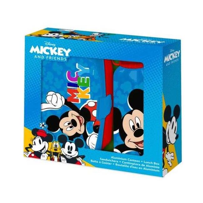 Set cutie sandwich si recipient lichide aluminiu 500ml Mickey Play SunCity EWA30007MK BBJEWA30007MK_Albastru