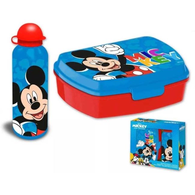 Set cutie sandwich si recipient lichide aluminiu 500ml Mickey Play SunCity EWA30007MK BBJEWA30007MK_Albastru