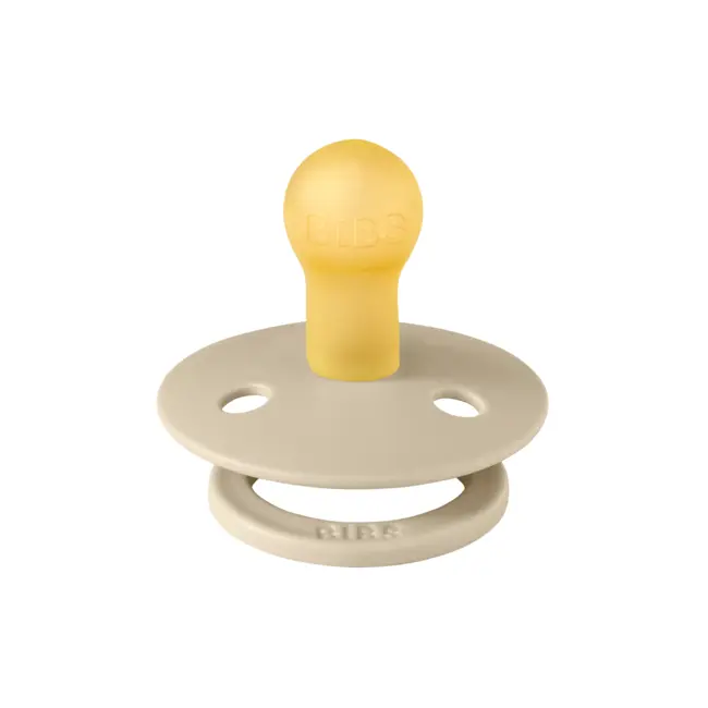 Bibs - suzeta colour latex, tetina rotunda, 0 luni +-vanilla bbb100245c