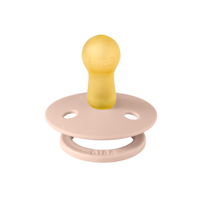 Bibs - suzeta colour latex, tetina rotunda, 6 luni +-blush bbb200244c