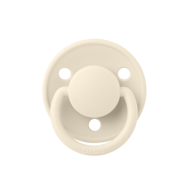Bibs - suzeta de lux latex, tetina rotunda, 0 luni +-ivory bbb1110216c