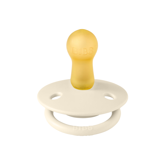 Bibs - suzeta de lux latex, tetina rotunda, 6 luni +-ivory bbb1210216c