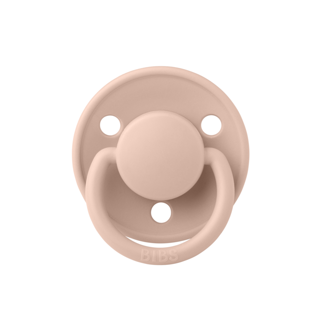 Bibs - suzeta de lux silicon, tetina rotunda, marime universala (0-3 ani)-blush bbb1010244c