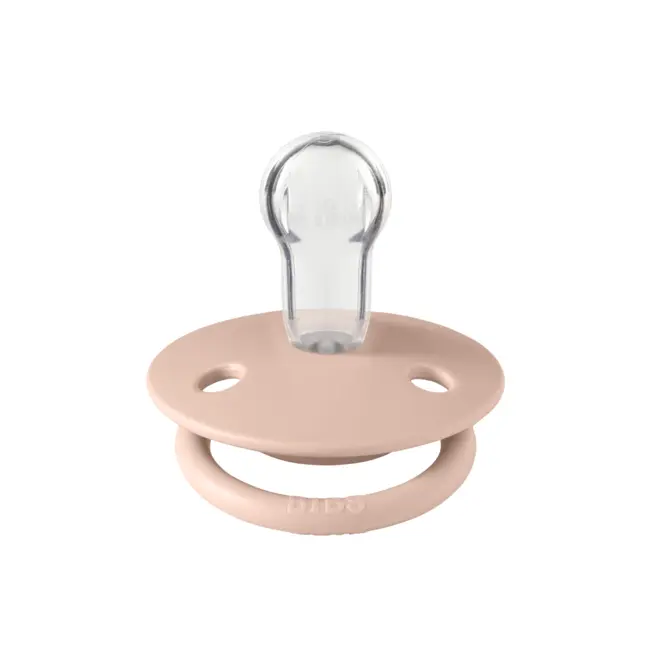 Bibs - suzeta de lux silicon, tetina rotunda, marime universala (0-3 ani)-blush bbb1010244c