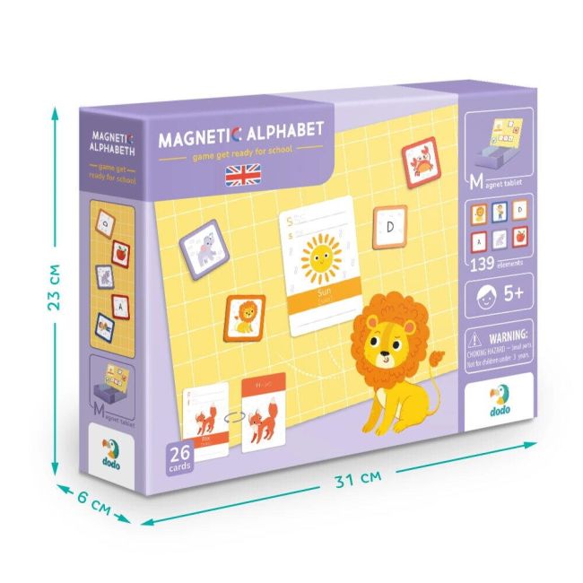 Joc magnetic - alfabet in limba engleza