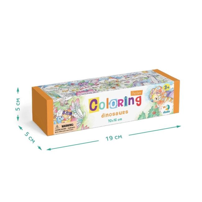 Poster de colorat - dinozauri