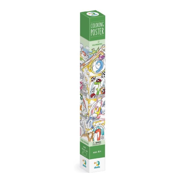 Poster de colorat - numere