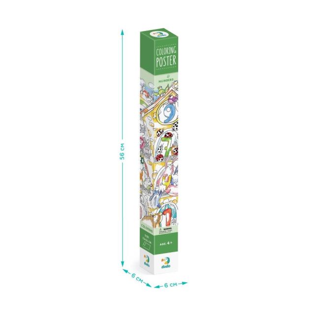 Poster de colorat - numere
