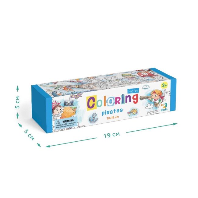 Poster de colorat - pirati