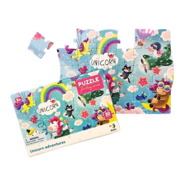 Puzzle - aventurile magice ale unicornilor (30 piese)