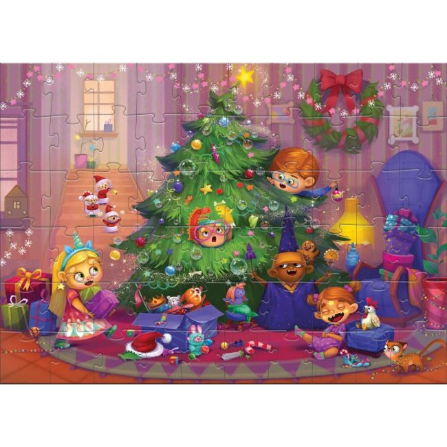 Puzzle - pregatiri de craciun (60 piese)
