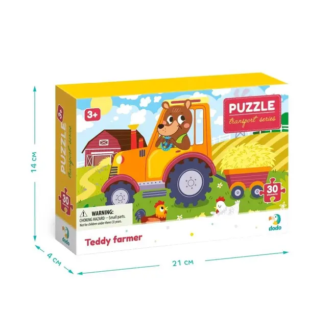 Puzzle - ursuletul la ferma (30 piese)