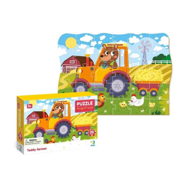 Puzzle - ursuletul la ferma (30 piese)