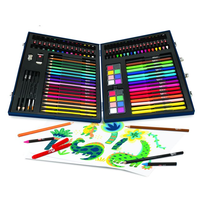 SET DE DESEN DELUXE CU 100 ACCESORII DINOZAUR VIV1038-82052