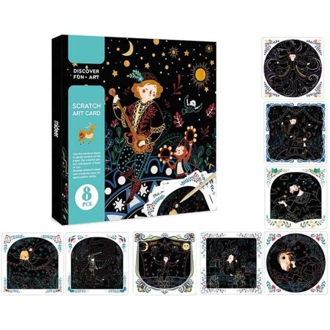Set Scratch art Happy Time Boy Mideer MD4094 BBJMD4094_Initiala