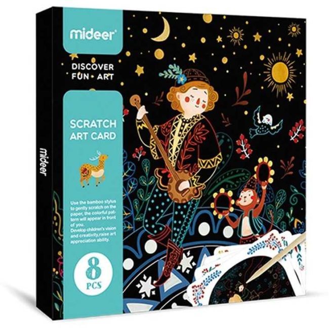 Set Scratch art Happy Time Boy Mideer MD4094 BBJMD4094_Initiala