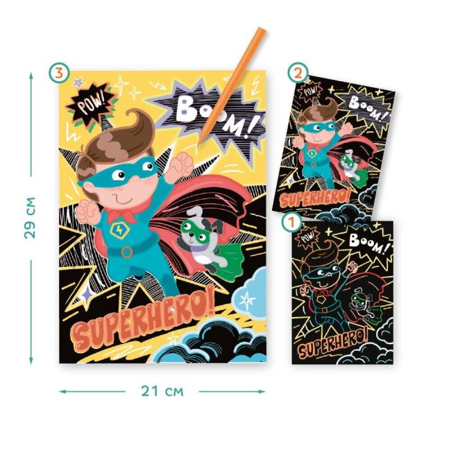 Set creativ de razuit - supererou