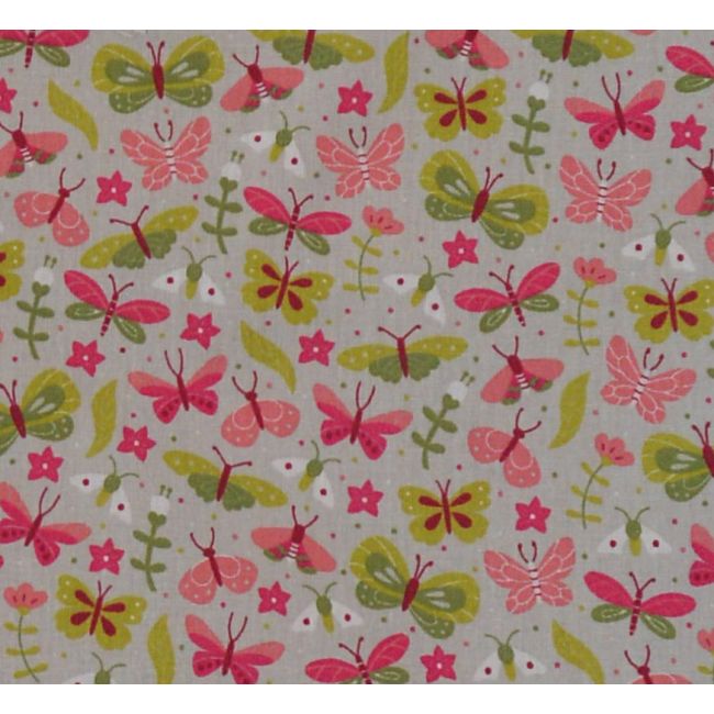 Sac de dormit copii, Dansul Fluturasilor, din bumbac, 70 cm, 0.5 tog - Vara KDEV7005DF