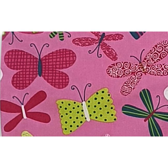 Sac de dormit copii, Parada Fluturasilor, din bumbac, 85 cm, 0.5 tog - Vara KDEV8505PF