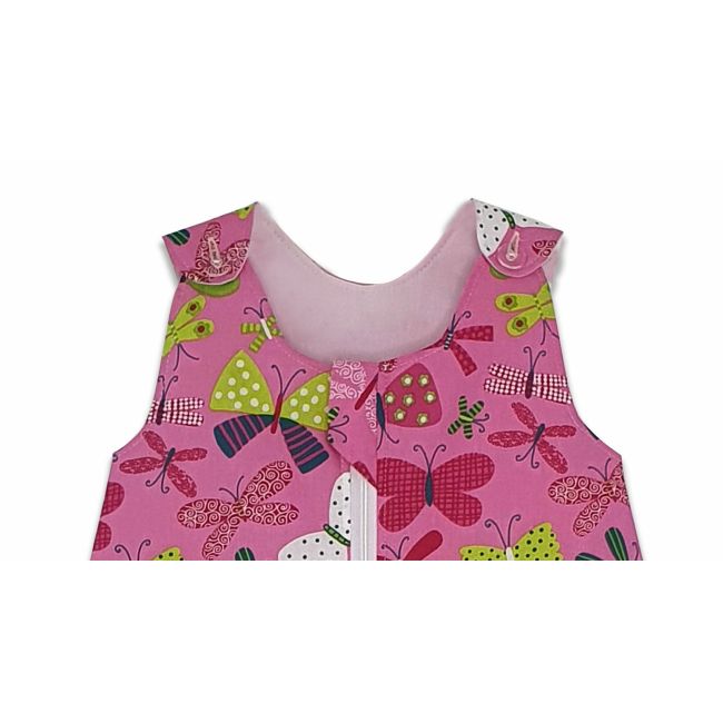 Sac de dormit copii, Parada Fluturasilor, din bumbac, 95 cm, 0.5 tog - Vara KDEV9505PF
