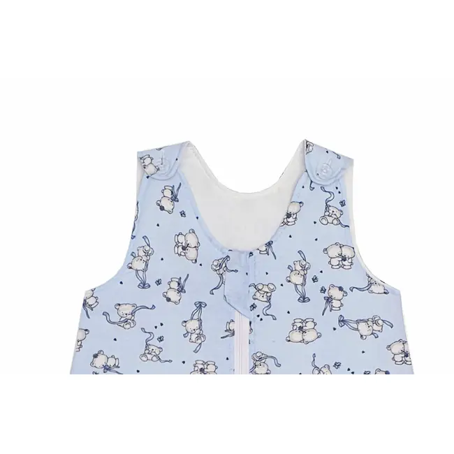 Sac de dormit copii, Loving Bear Blue, din bumbac, 110 cm, 2.5 tog - Iarna KDET11025LBB