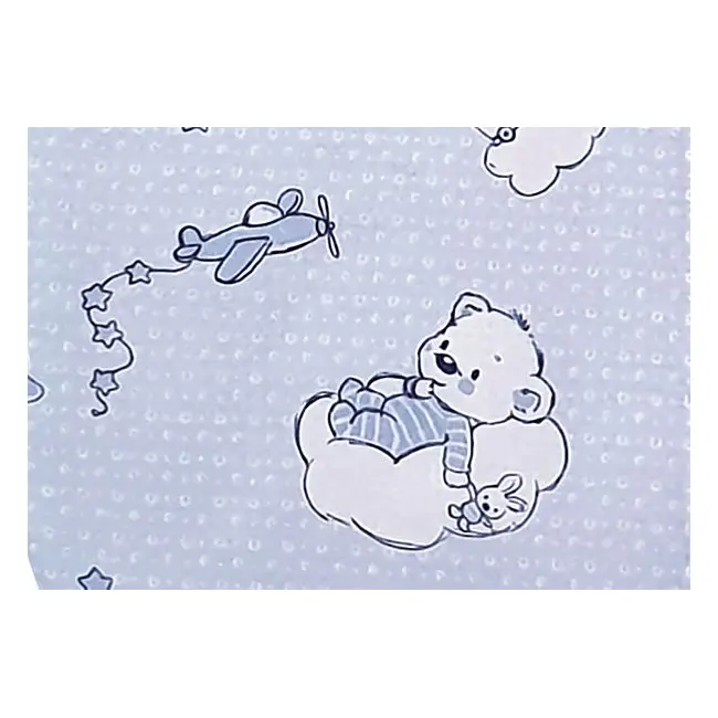 Sac de dormit copii, Ursuletul Martinica albastru, din bumbac, 70 cm, 1 tog - Toamna KDEP701UMA