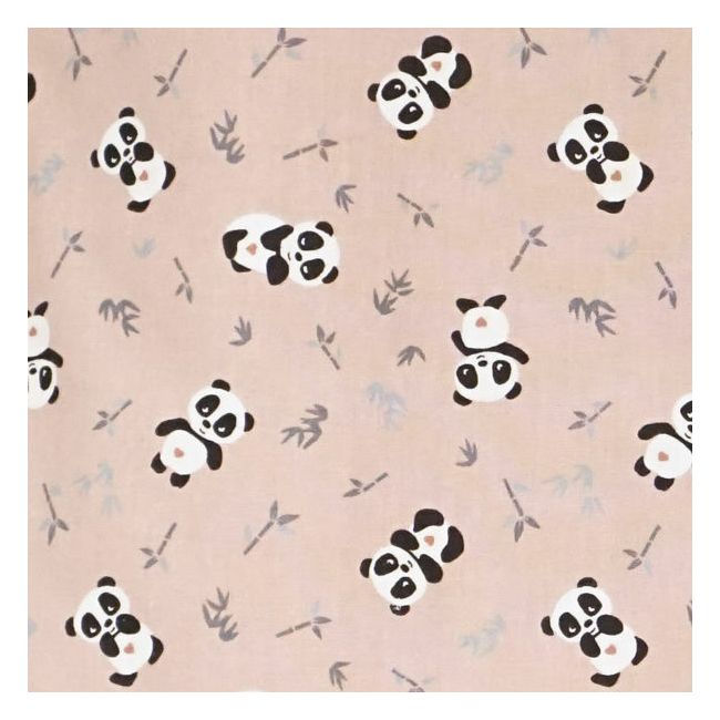 Sac de dormit copii, Panda World, din bumbac, 70 cm, 0.8 tog - Primavara KDEPR7008PANDA