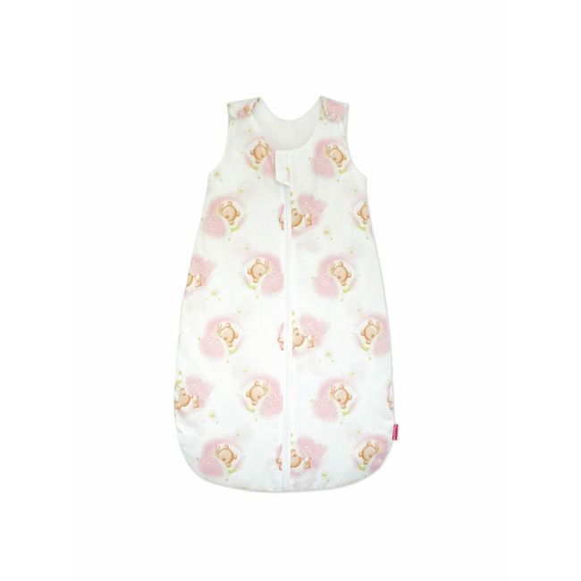 Sac de dormit copii, Pink Bear's Dream, din bumbac, 110 cm, 0.8 tog - Primavara KDEPR11008PBD