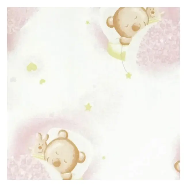 Sac de dormit copii, Pink Bear's Dream, din bumbac, 95 cm, 0.8 tog - Primavara KDEPR9508PBD