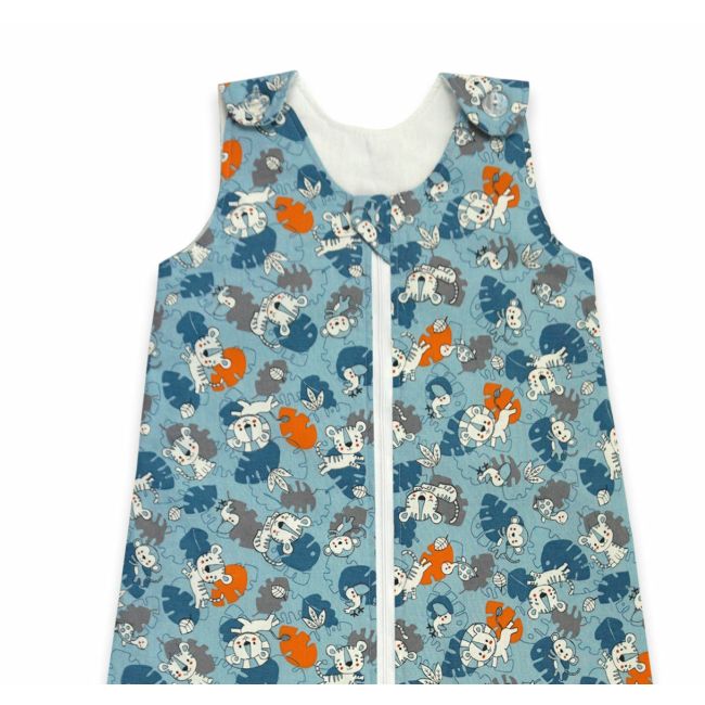 Sac de dormit copii, Tiger Jungle, din bumbac, 95 cm, 1 tog - Toamna KDET951TIGJ