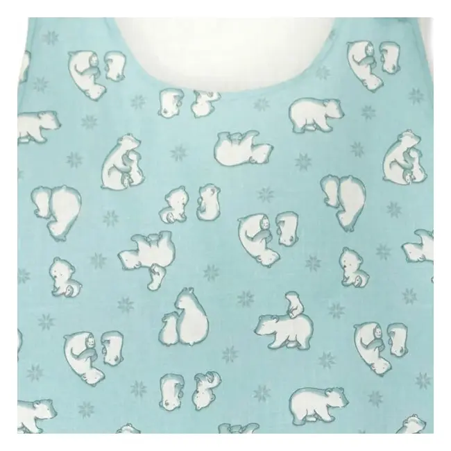 Sac de dormit copii, Ursi Polari, din bumbac, 85 cm, 0.5 tog - Vara KDEV8505URSP