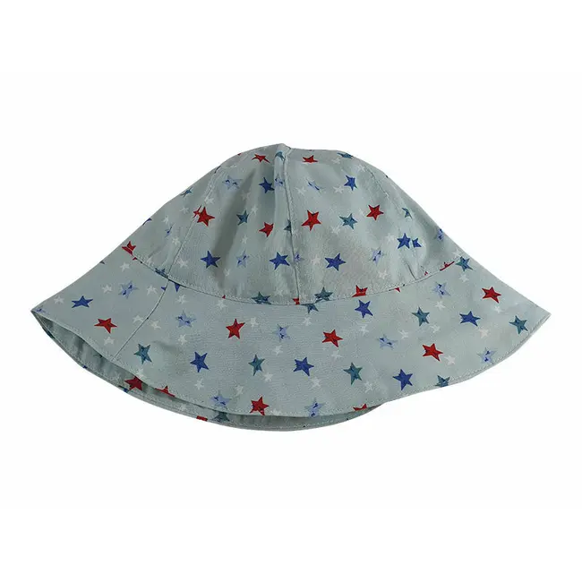 Palarie cu stelute de vara pentru baieti, din bumbac, 54 cm (4-6 ani) KDEPAL0254