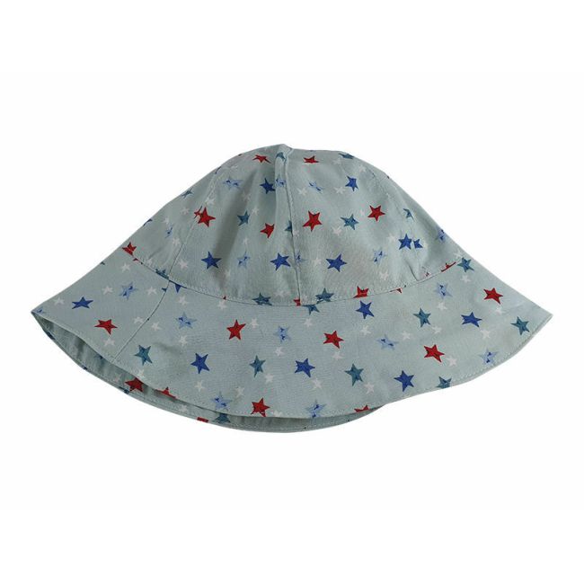 Palarie cu stelute de vara pentru baieti, din bumbac, 56 cm (6-8 ani) KDEPAL0256