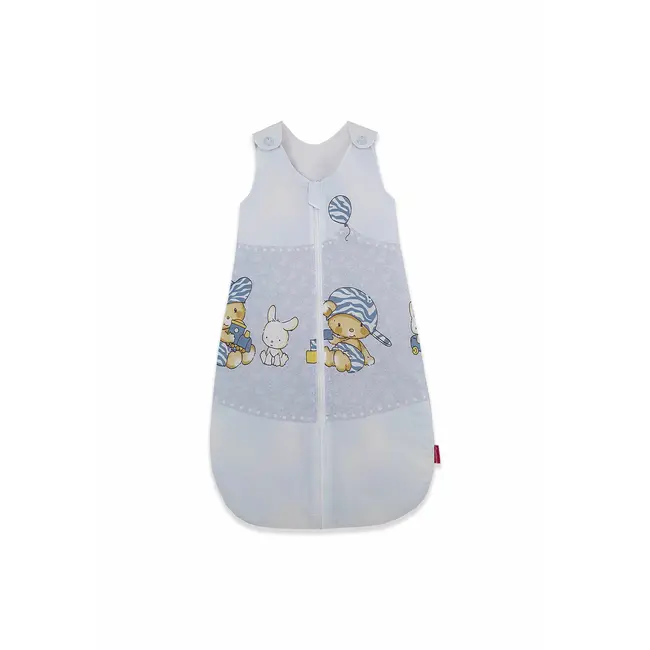 Sac de dormit copii, Hai la joaca albastru, din bumbac, 130 cm, 2.5 tog - Iarna KDEI13025HLJAB