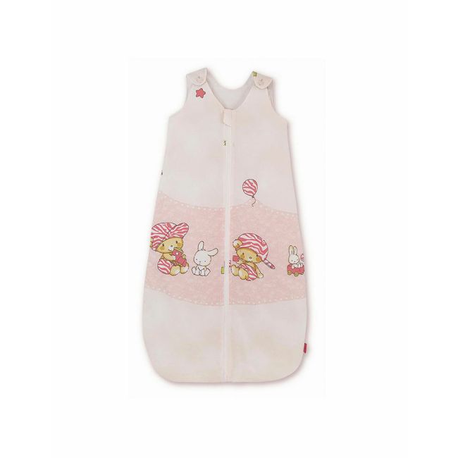 Sac de dormit copii, Hai la joaca roz, din bumbac, 85 cm, 1 tog - Toamna KDET851HLJR