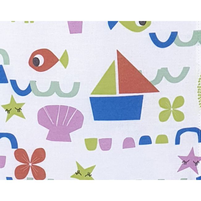 Sac de dormit copii, Pestisori, din bumbac, 60 cm, 0.5 tog - Vara KDEV6005P