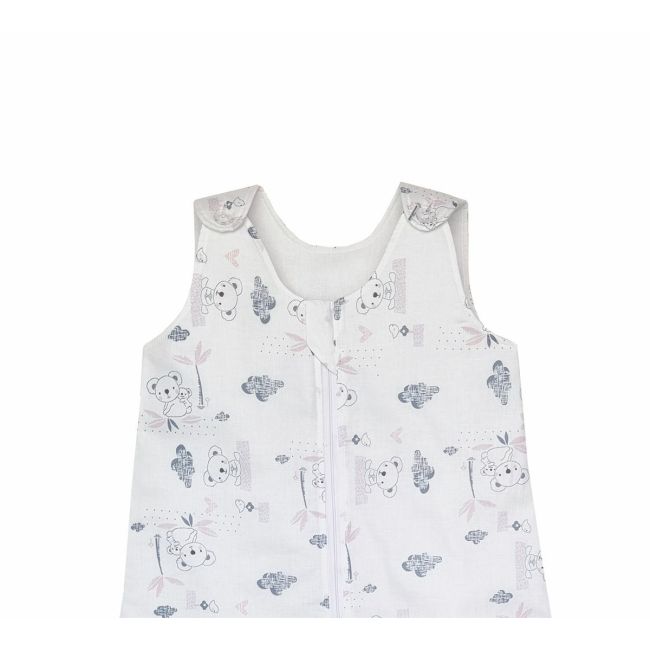 Sac de dormit copii, Somnorosul koala roz, din bumbac, 110 cm, 0.8 tog - Primavara KDEPR11008KR