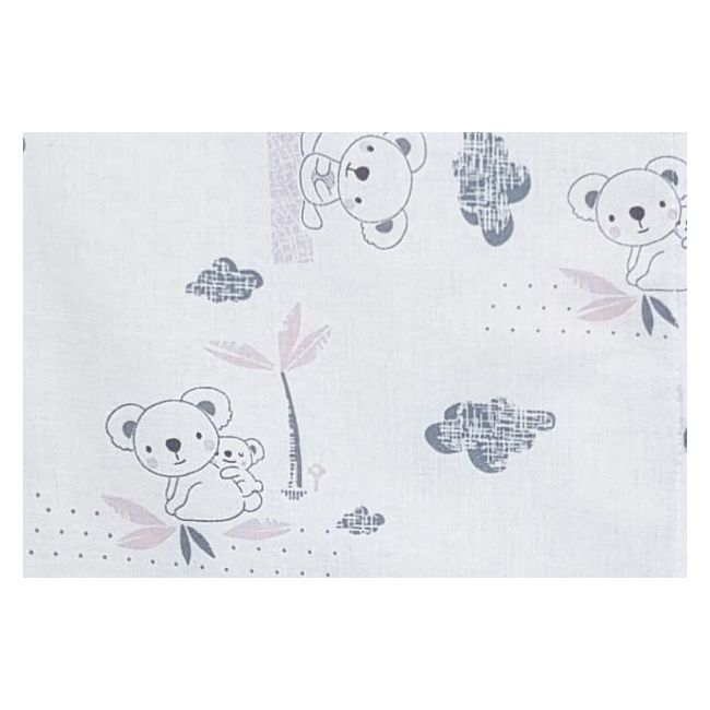 Sac de dormit copii, Somnorosul koala roz, din bumbac, 140 cm, 1 tog - Toamna KDET1401KR