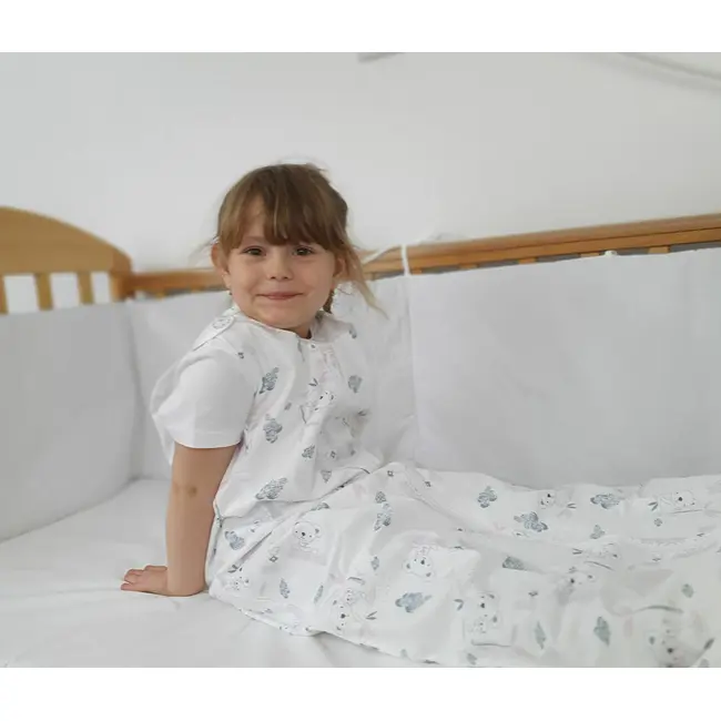 Sac de dormit copii, Somnorosul koala roz, din bumbac, 60 cm, 1 tog - Toamna KDET601KR