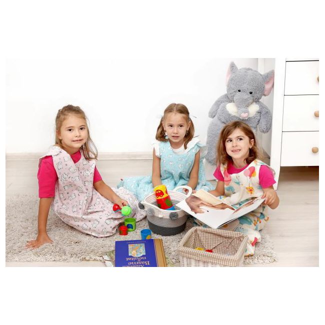 Sac de dormit copii, Baby Bear roz, din bumbac, 110 cm, 0.5 tog - Vara KDEV11005BBR